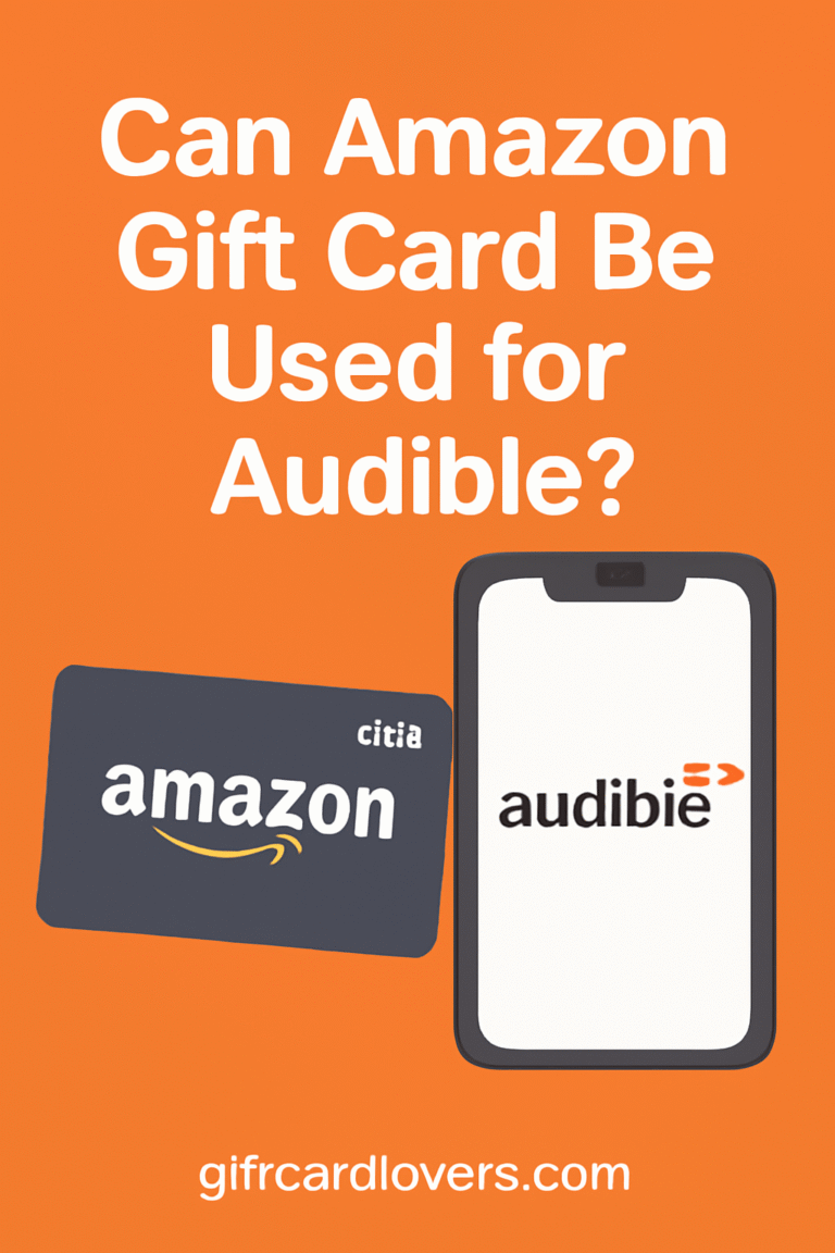 can amazon gift card be used for audible